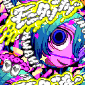 A pixelated version of the artwork from Monitoring, a Hatsune Miku song. Made for a friend's project.